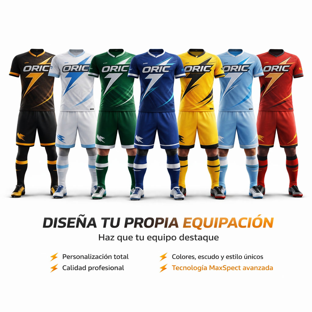Equipación personalizada mínimo 60 unidades
